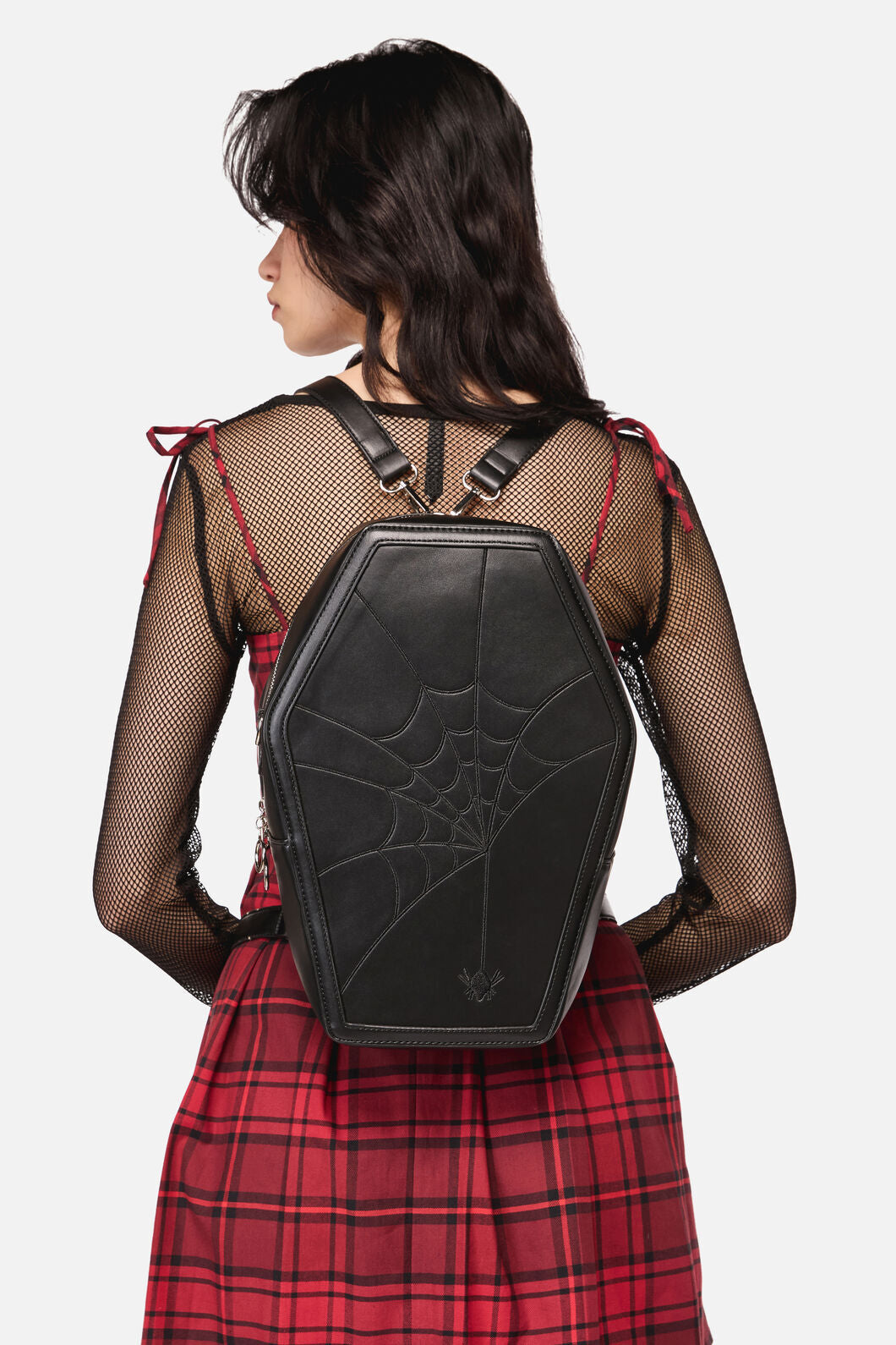 Dangerfield NZ - Spiderweb Coffin 2 Way Backpac - black