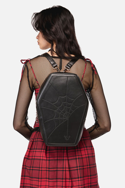Dangerfield NZ - Spiderweb Coffin 2 Way Backpac - black