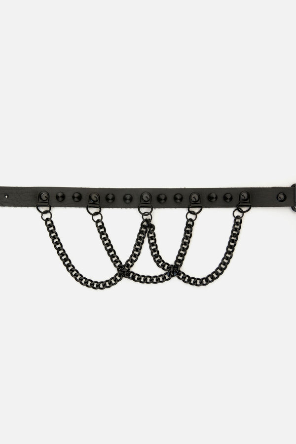 Dangerfield NZ - Spike & Chain Choker - black