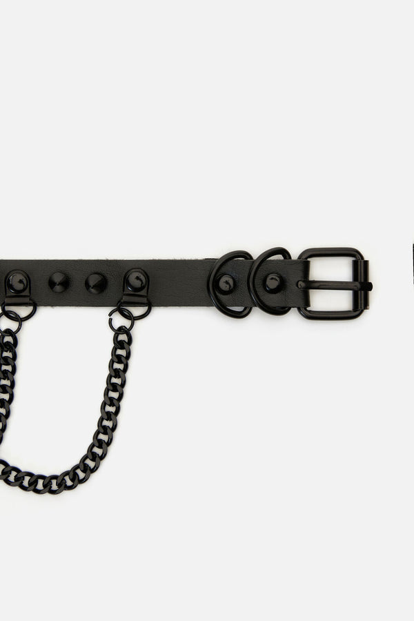 Dangerfield NZ - Spike & Chain Choker - black