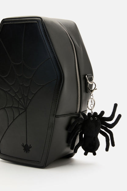Dangerfield NZ - Plush Spider Bag Charm - black