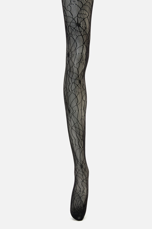 Dangerfield NZ - Spiderweb Fishnet Tights - black