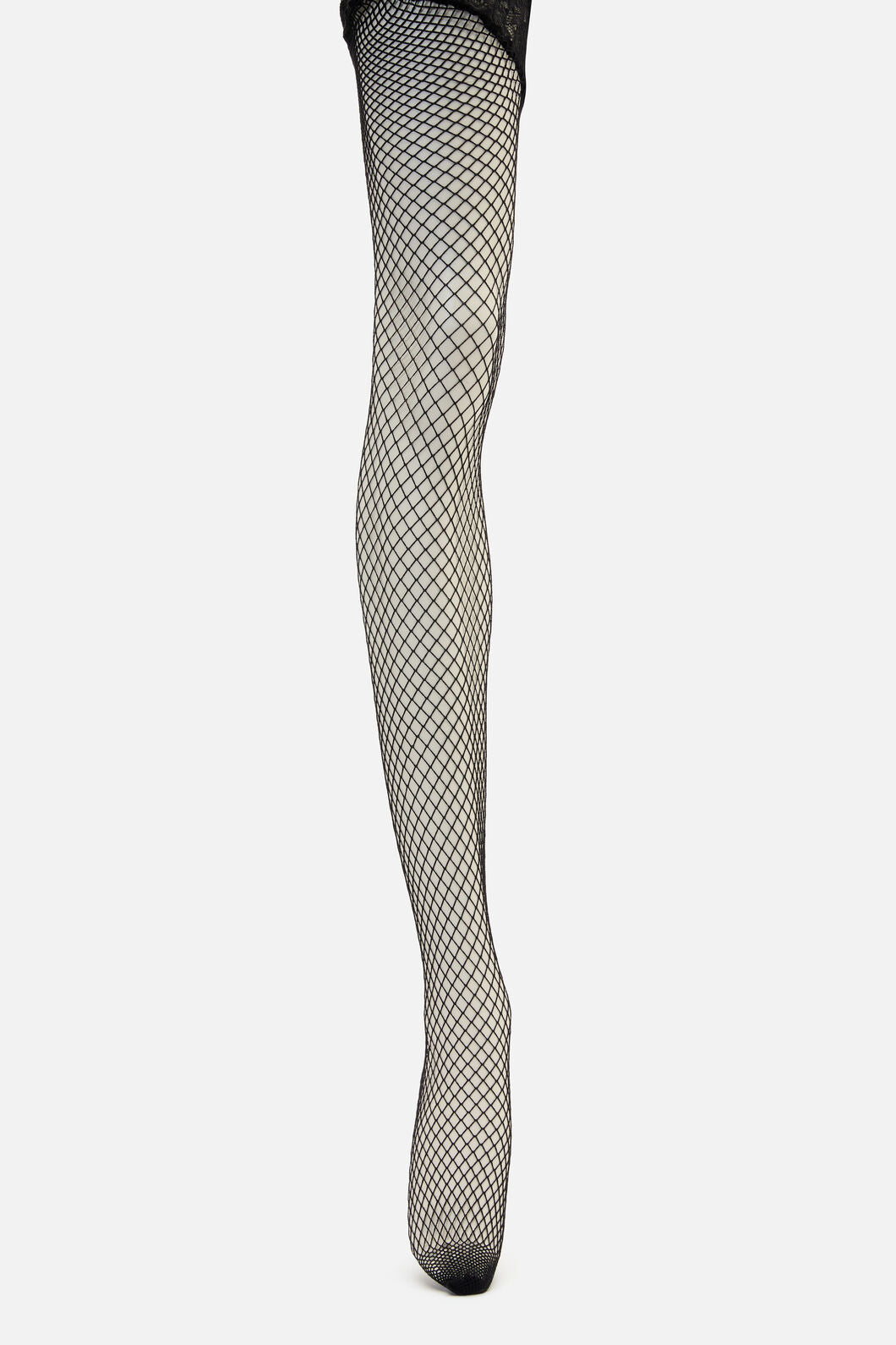 Dangerfield NZ - Waist Garter Fishnet Tights - black