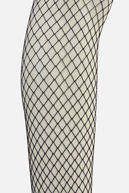 Dangerfield NZ - Waist Garter Fishnet Tights - black