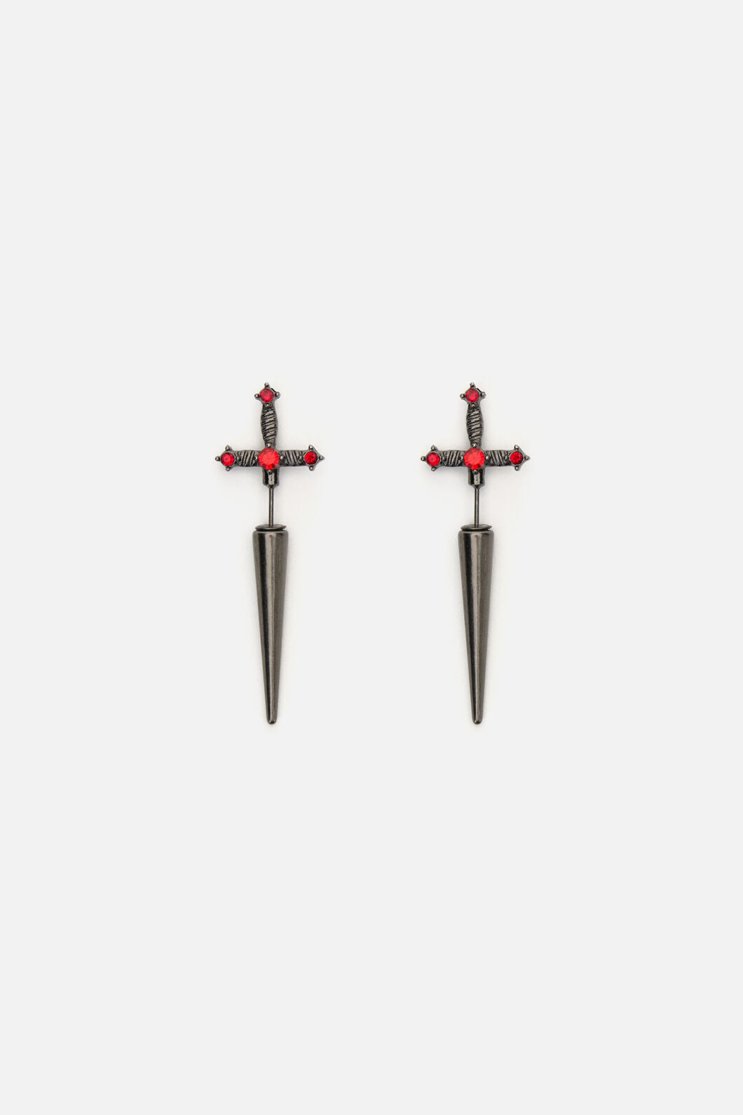 Dangerfield NZ - Through The Ear Sword Earrings - silver