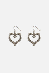 Dangerfield NZ - Sharp Hearted Earrings - black