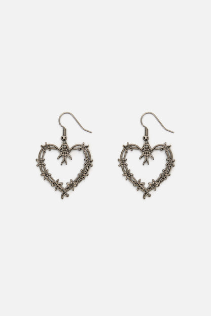 Dangerfield NZ - Sharp Hearted Earrings - black