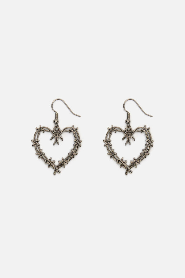 Dangerfield NZ - Sharp Hearted Earrings - black