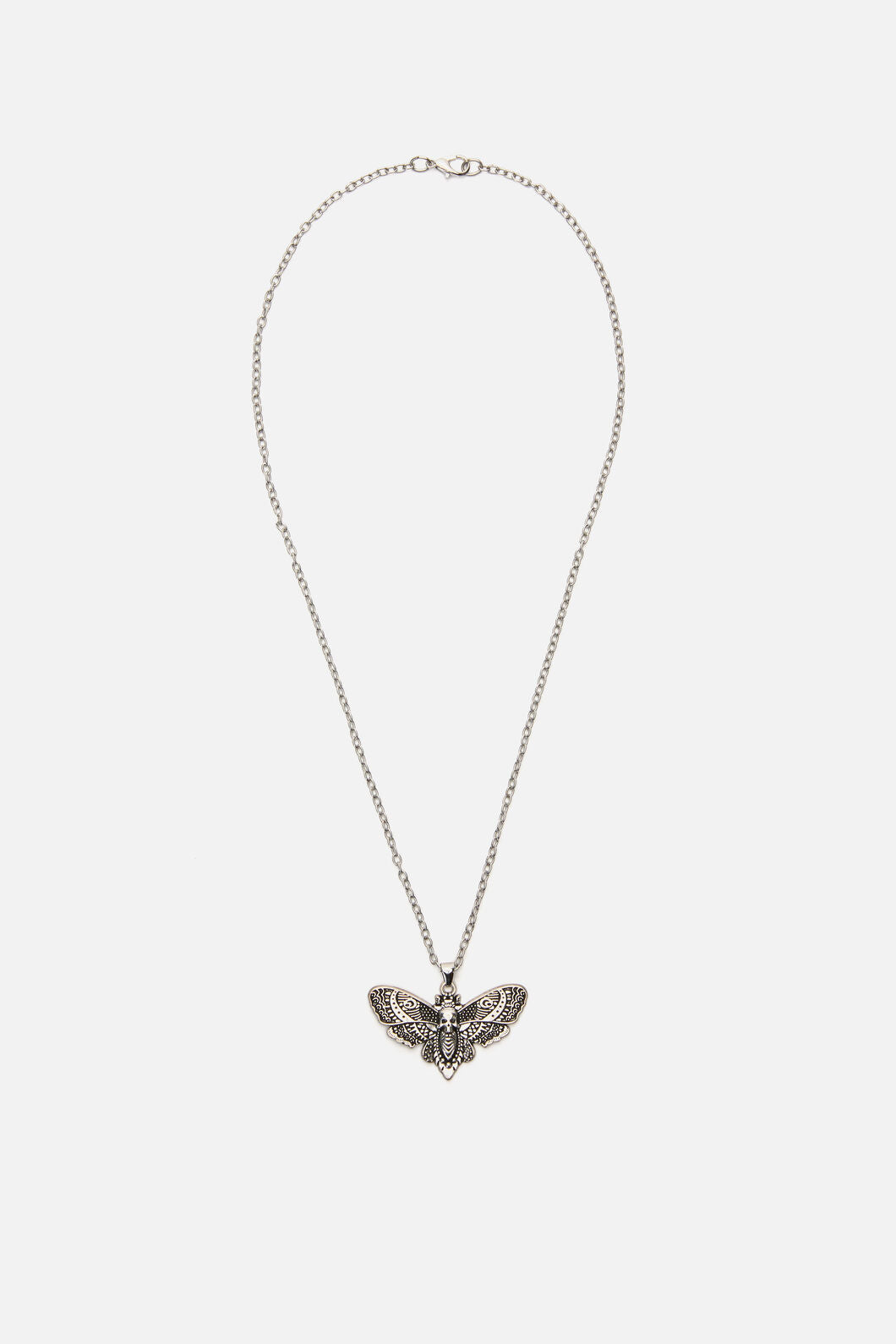 Dangerfield NZ - All Hallows Eve Moth Necklace - silver