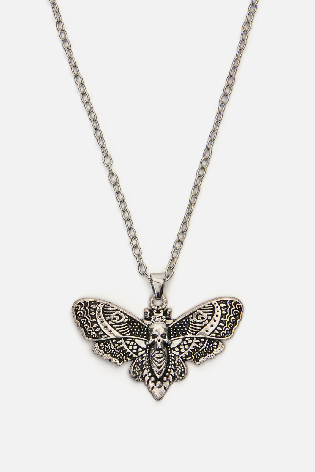 Dangerfield NZ - All Hallows Eve Moth Necklace - silver