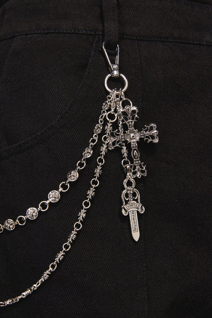 Dangerfield NZ - Dagger & Cross Chain - silver