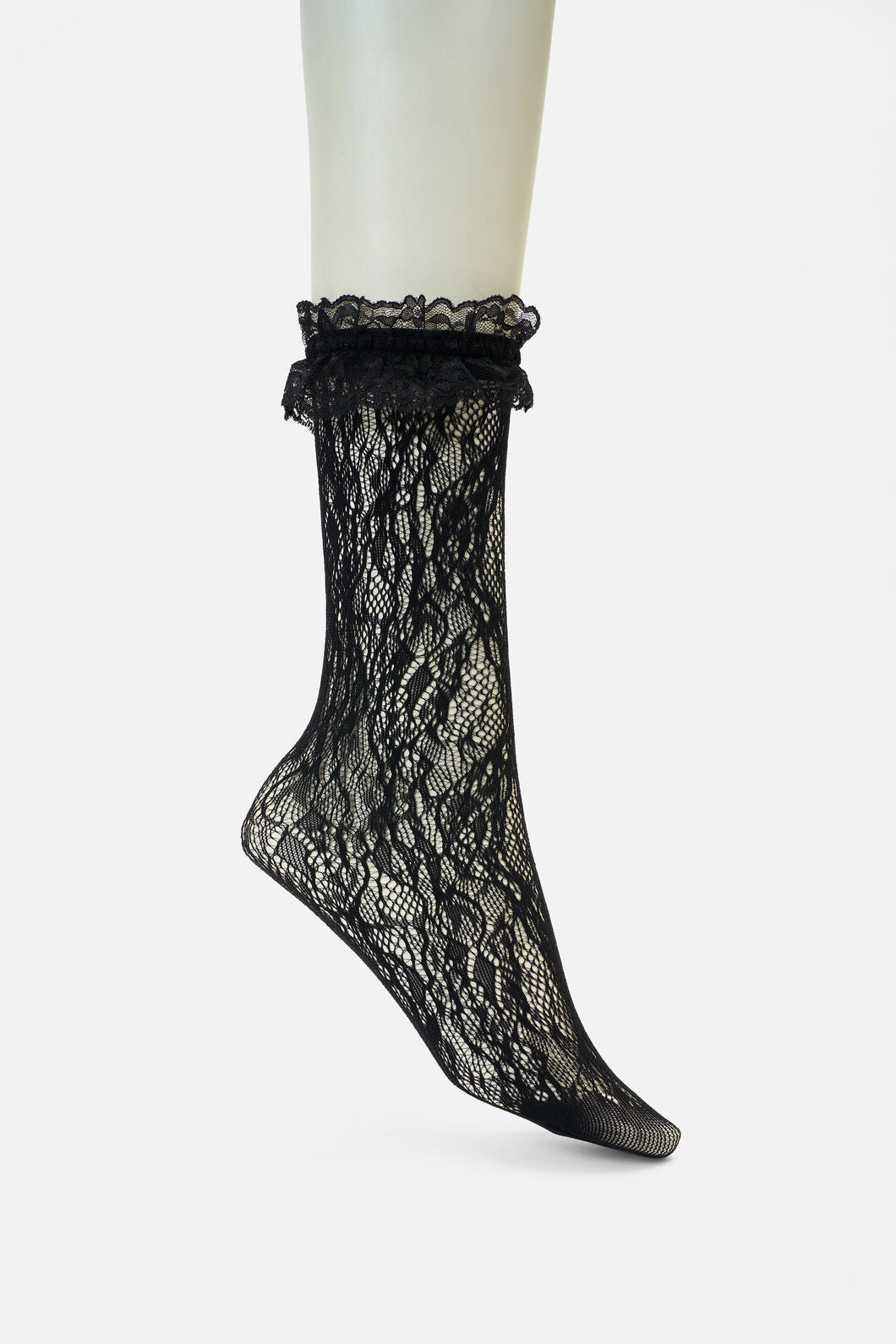 Dangerfield NZ - Black Lace Frill Sock - black