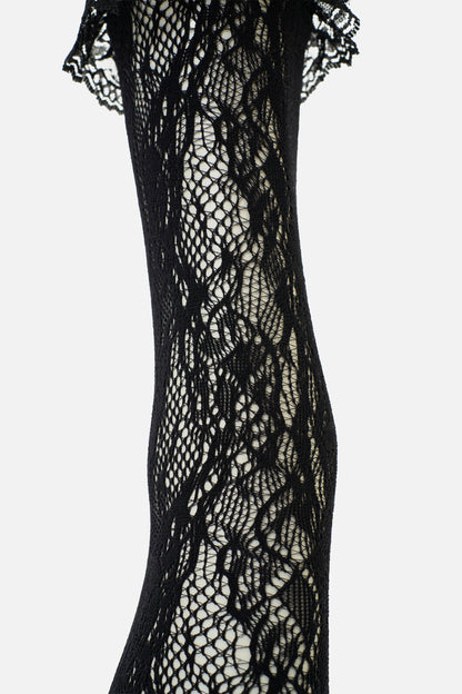 Dangerfield NZ - Black Lace Frill Sock - black