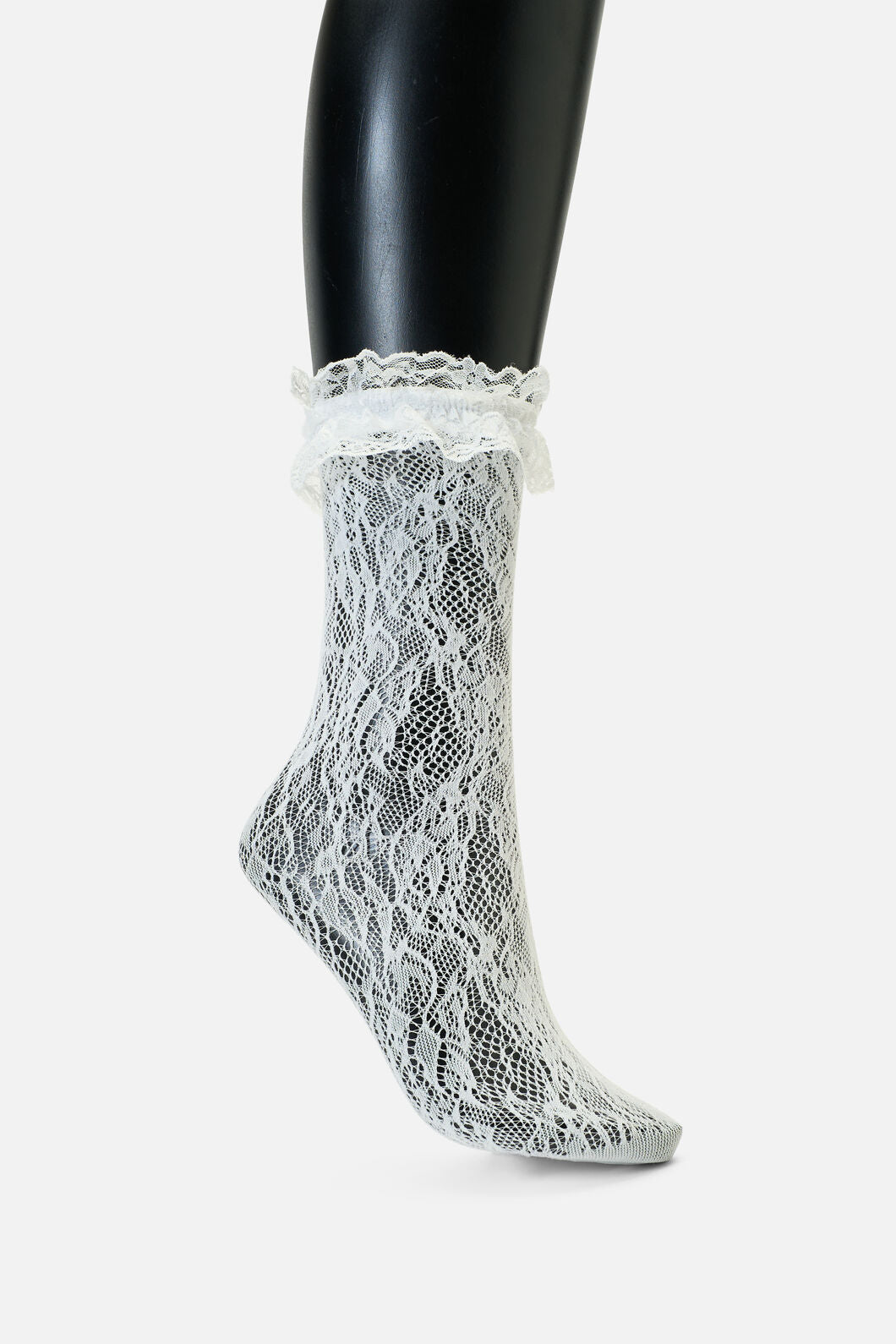 Dangerfield NZ - White Lace Frill Sock - white