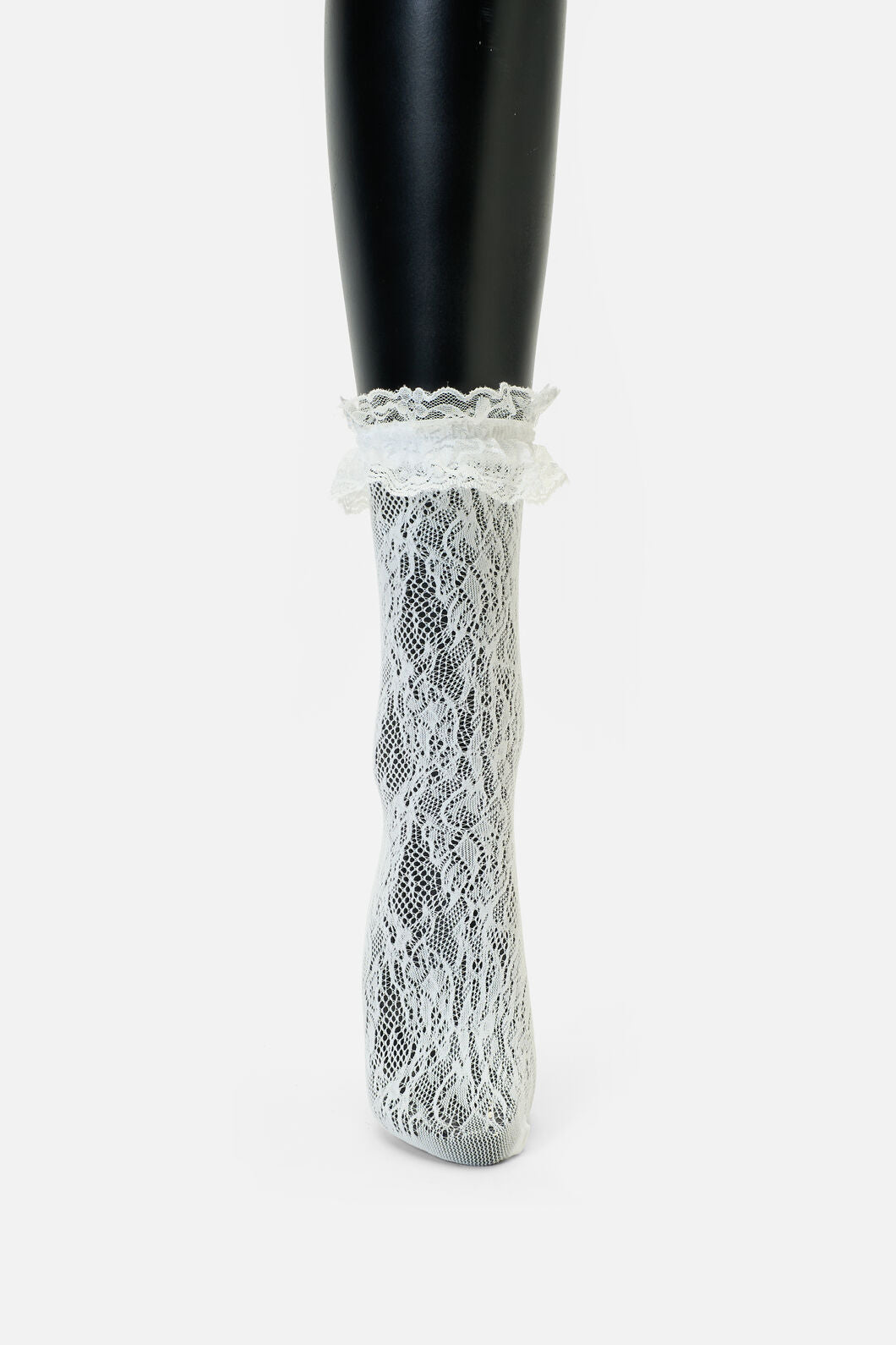 Dangerfield NZ - White Lace Frill Sock - white