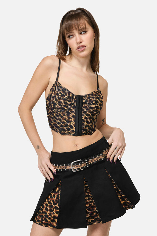 Dangerfield NZ - Leopard Stud Belt - leopard
