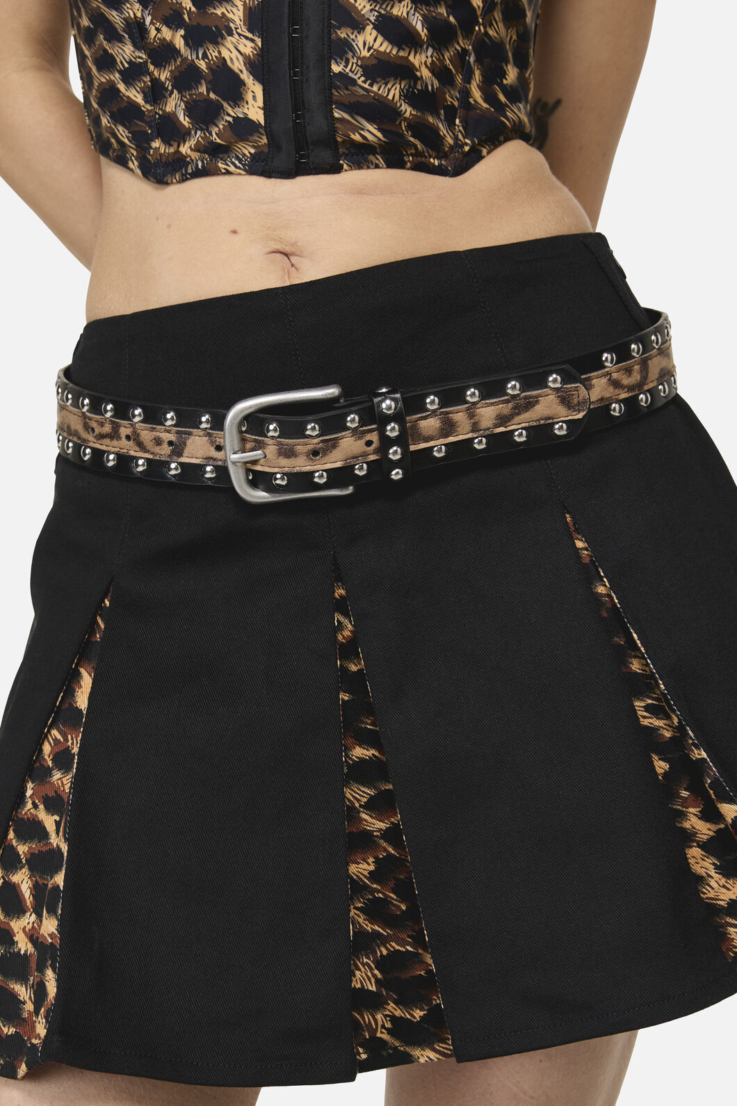 Dangerfield NZ - Leopard Stud Belt - leopard