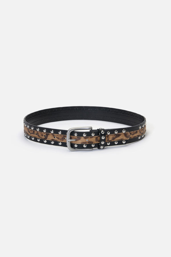 Dangerfield NZ - Leopard Stud Belt - leopard