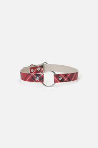 Dangerfield NZ - Piracy Tartan PU Choker - red
