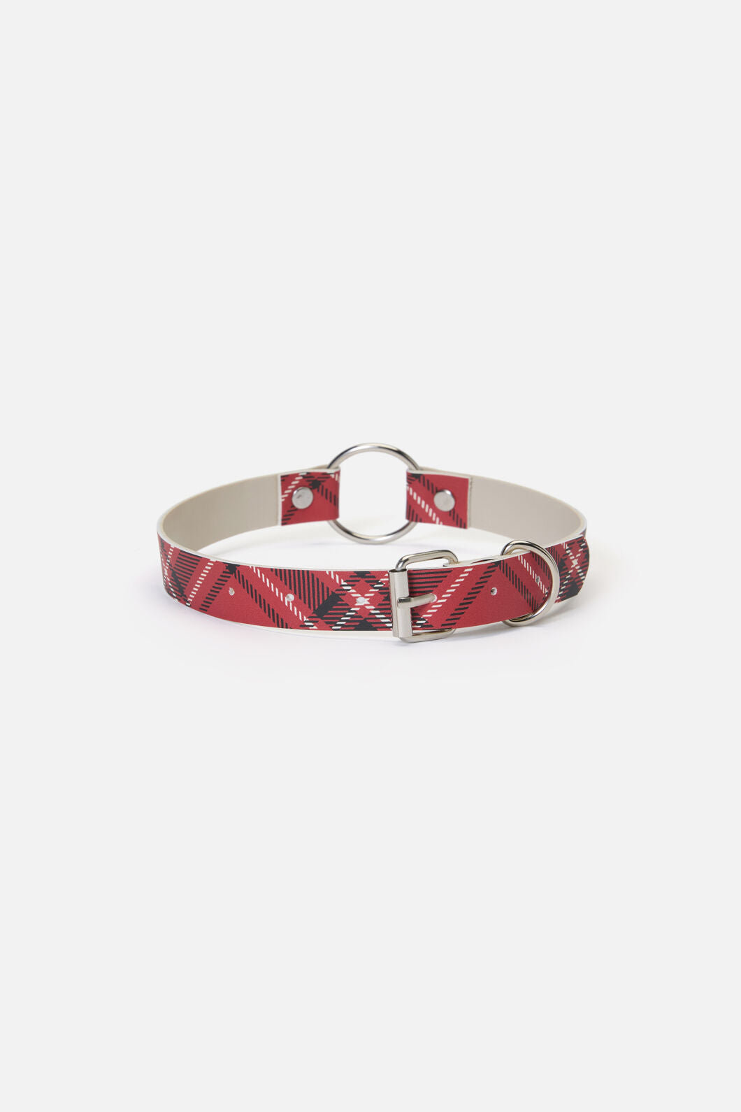Dangerfield NZ - Piracy Tartan PU Choker - red