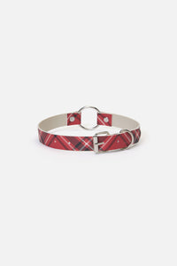 Dangerfield NZ - Piracy Tartan PU Choker - red