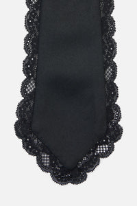 Dangerfield NZ - Adjustable Necktie with Lace - black