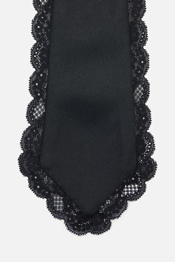 Dangerfield NZ - Adjustable Necktie with Lace - black
