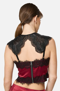 Dangerfield NZ - Black Lace Collar - black