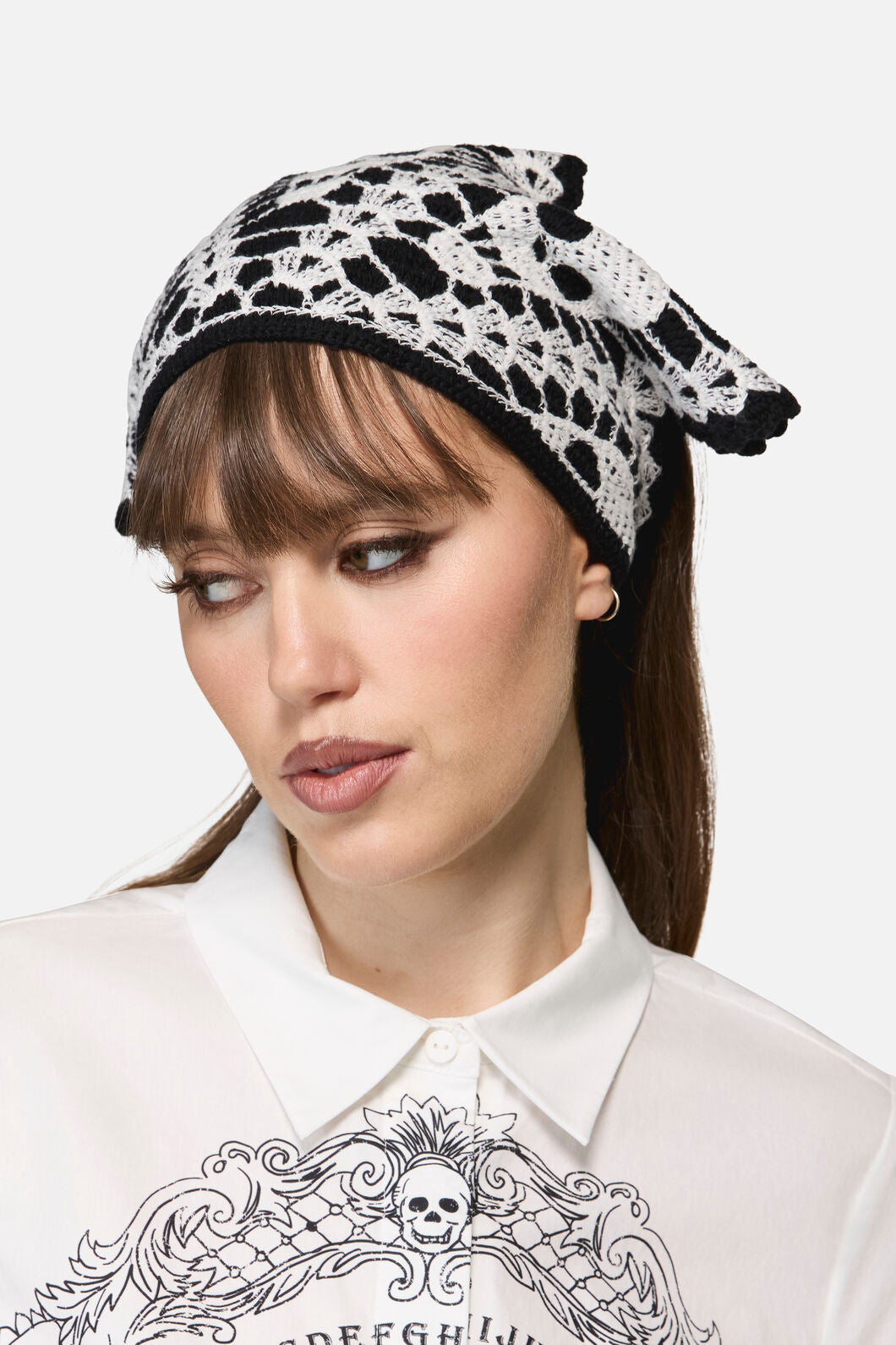 Dangerfield NZ - Skull Head Scarf - black-white