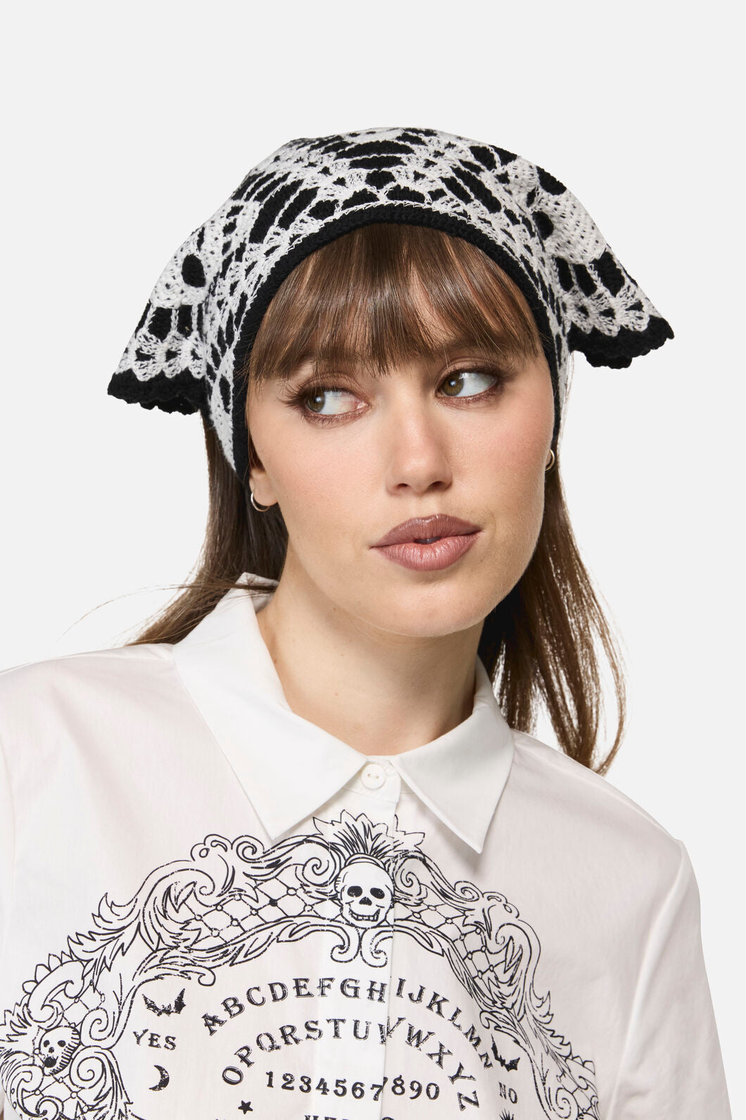 Dangerfield NZ - Skull Head Scarf - black-white