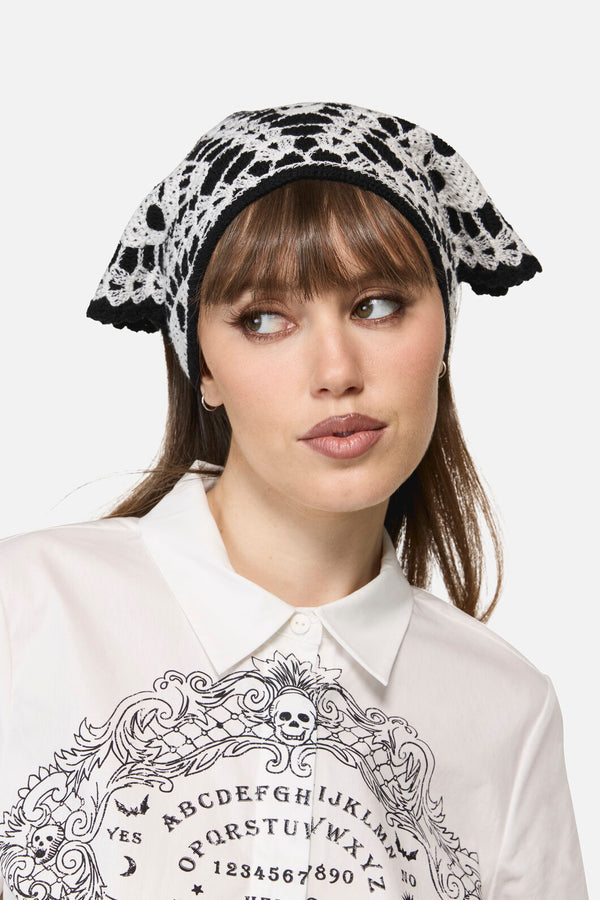 Dangerfield NZ - Skull Head Scarf - black-white