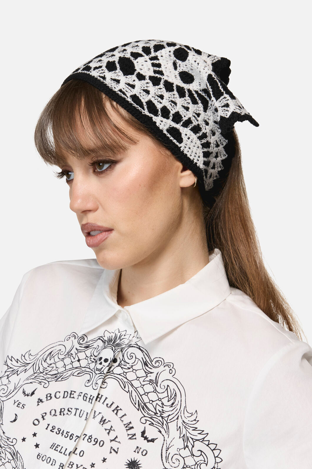 Dangerfield NZ - Skull Head Scarf - black-white
