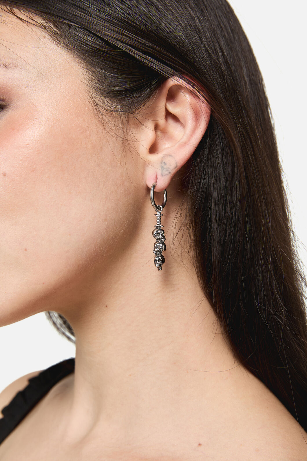 Dangerfield NZ - Skulls Sword Earrings - silver