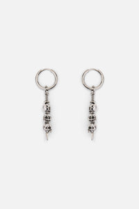 Dangerfield NZ - Skulls Sword Earrings - silver