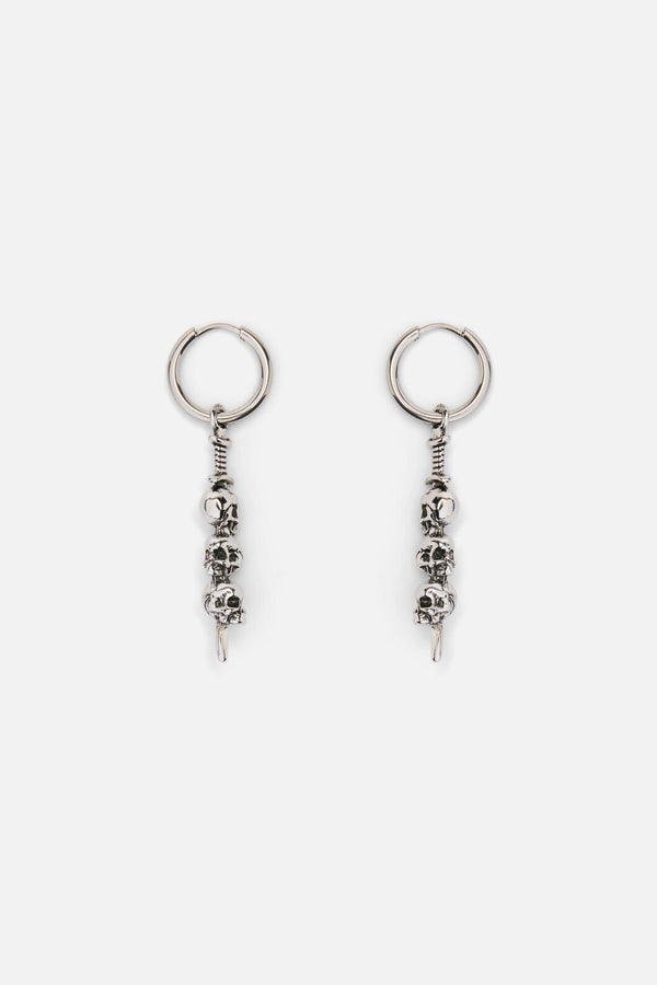 Dangerfield NZ - Skulls Sword Earrings - silver