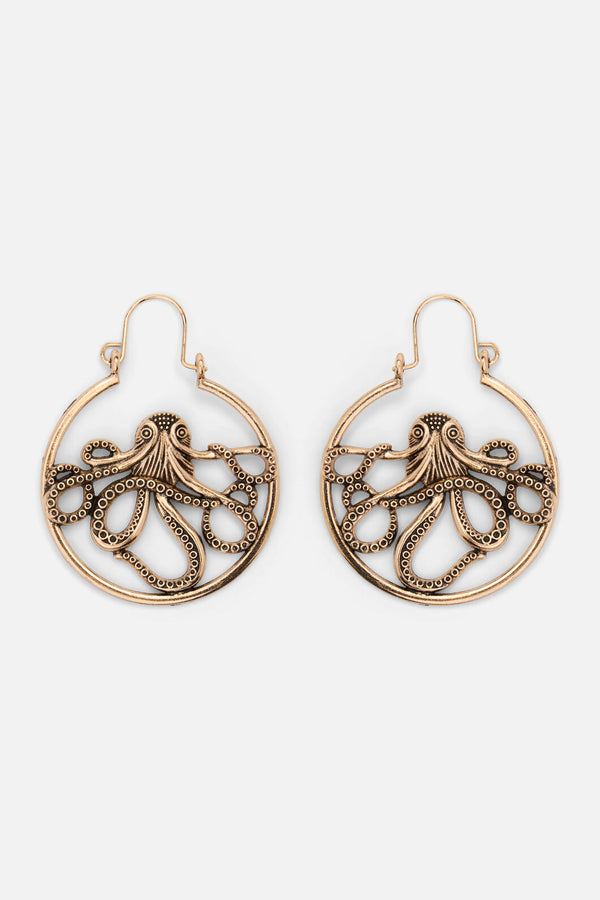 Dangerfield NZ - Octopus Earrings - gold