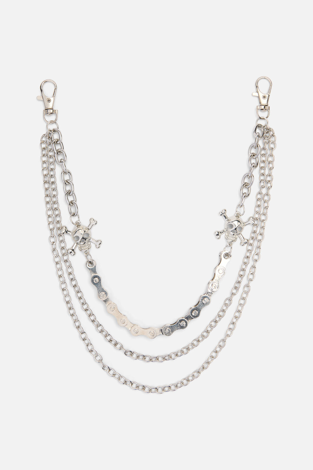 Dangerfield NZ - Pirate Skull Jean Chain - silver