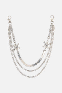 Dangerfield NZ - Pirate Skull Jean Chain - silver