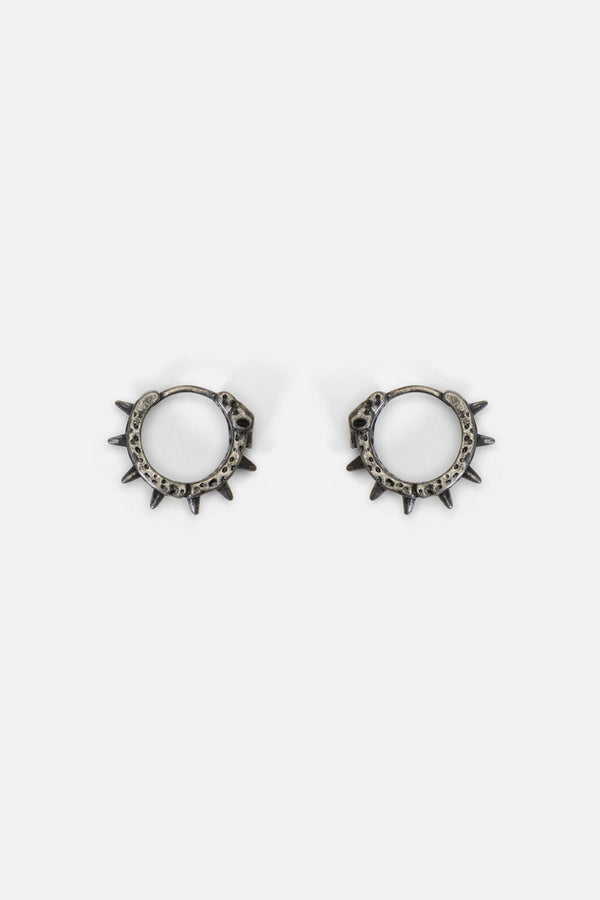 Dangerfield NZ - Spike Skull Earrings - silver
