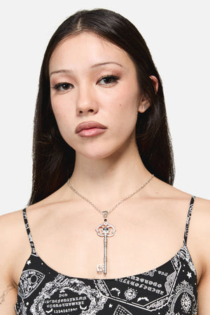 Dangerfield NZ - Key Skull Necklace - silver