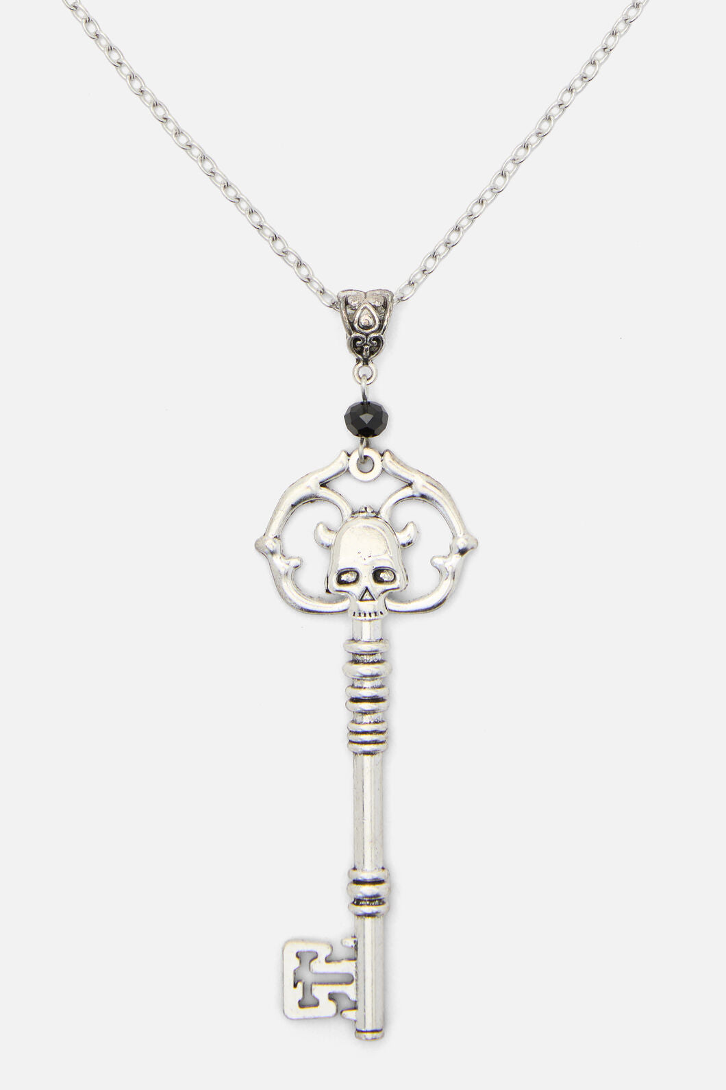 Dangerfield NZ - Key Skull Necklace - silver