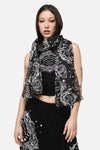 Dangerfield NZ - Séance Goth Cotton Scarf - black