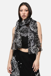 Dangerfield NZ - Séance Goth Cotton Scarf - black