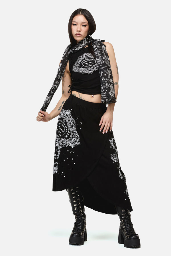 Dangerfield NZ - Séance Goth Cotton Scarf - black