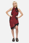Dangerfield NZ - Piracy Tartan Cotton Sarong - black