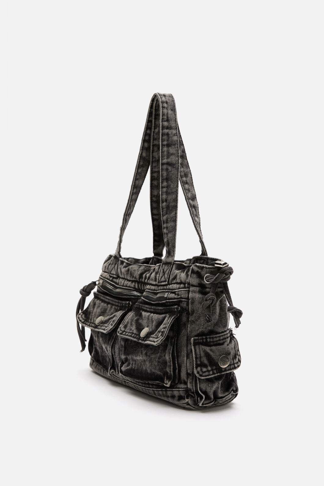 Dangerfield NZ - Washed Denim Shoulder Bag - grey