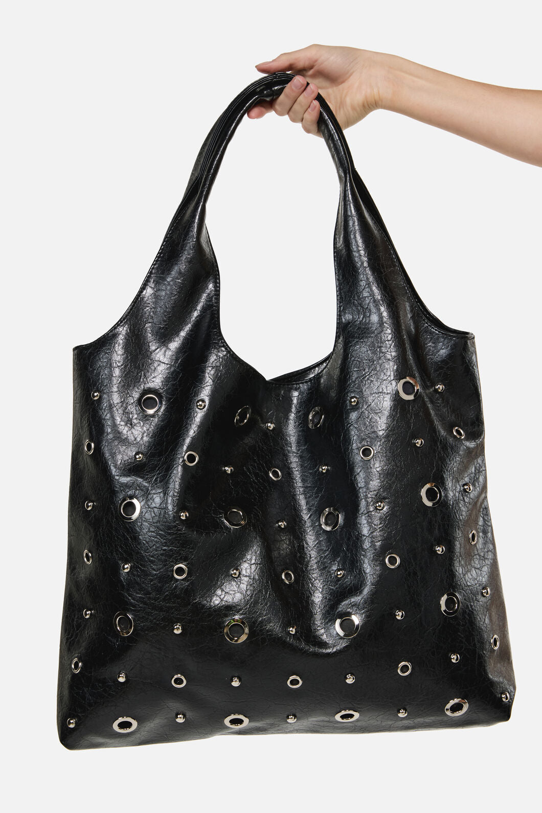 Dangerfield NZ - Stud and Eyelet Tote Bag - black