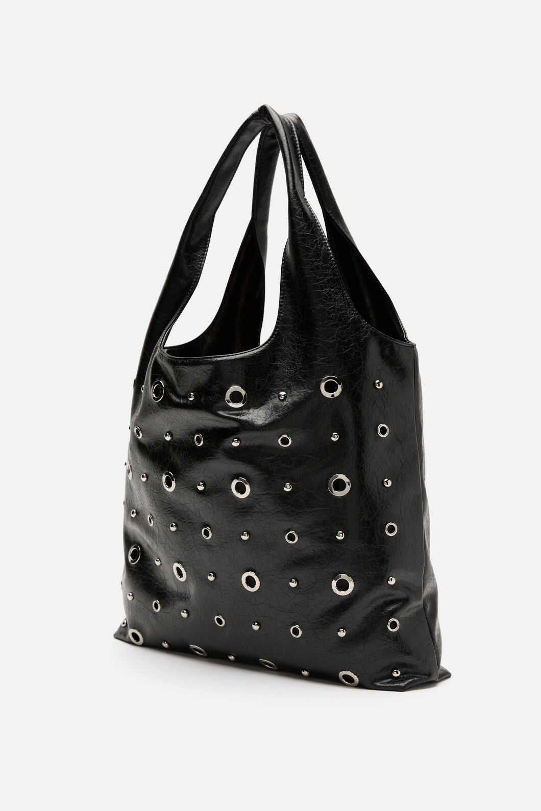 Dangerfield NZ - Stud and Eyelet Tote Bag - black
