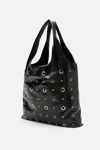 Dangerfield NZ - Stud and Eyelet Tote Bag - black
