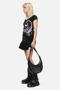 Dangerfield NZ - Stud Shoulder Bag - black
